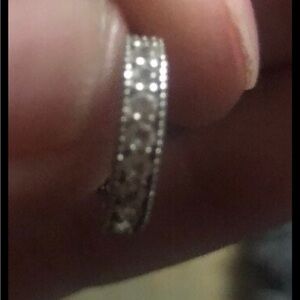 Sterling silver diamond cuff earring